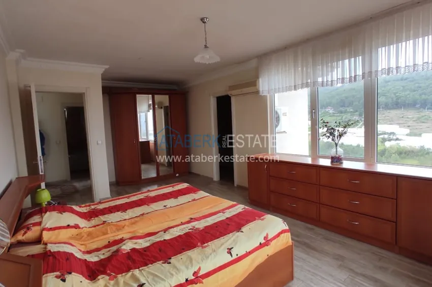 Purchase  Two-storey furnished villa with panoramic views in Alanya Kargicak 12 