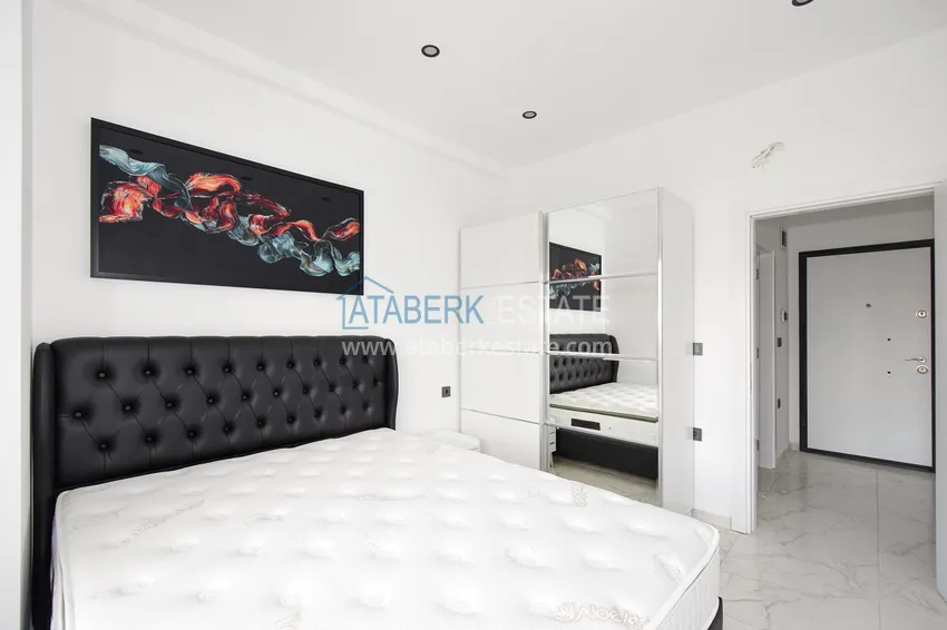 Purchase  1+1 apartment in Alanya, Oba district - with new furniture and mountain views  9 