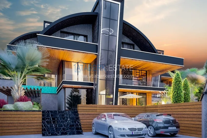 Private villa complex under construction in Kargicak 23 