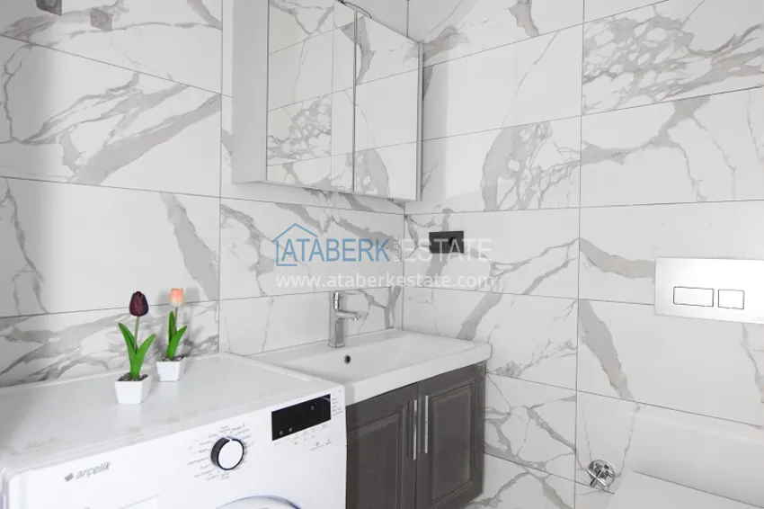 Purchase  1+1 apartment in Alanya, Oba district - with new furniture and mountain views  10 