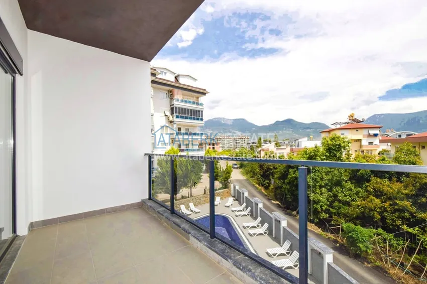Purchase  1+1 apartment in Alanya, Oba district - with new furniture and mountain views  13 