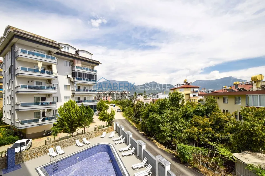 Purchase  1+1 apartment in Alanya, Oba district - with new furniture and mountain views  14 