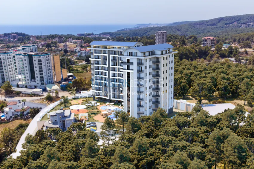 View apartment 1+1 from an investor in a complex under construction, Avsallar district - Alanya 2 