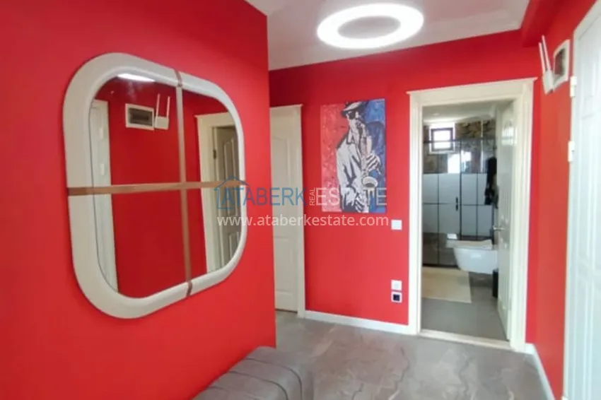 Purchase Apartment 2 + 1 with the author's interior and sea views in the area open for residence permit, Cikcilli - Alanya 2