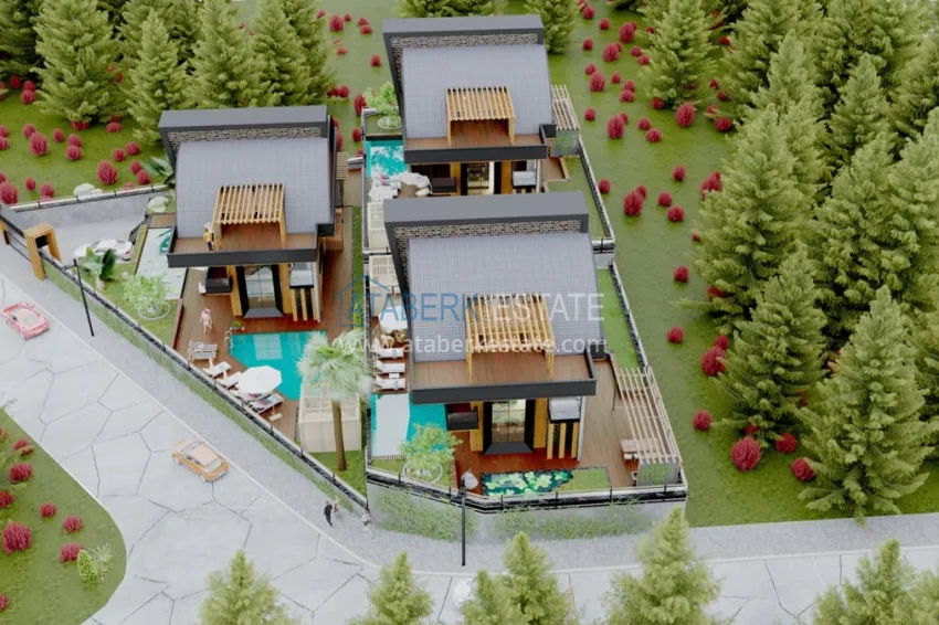 Private villa complex under construction in Kargicak 2 