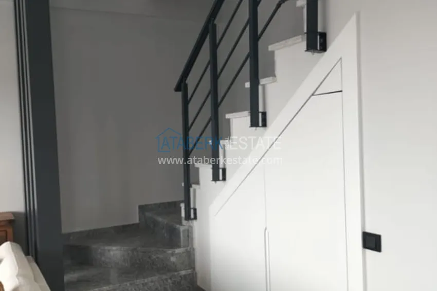 Purchase  2+1 duplex penthouse partially furnished with sea views, Oba district — Alanya. Suitable for a residence permit! 2 