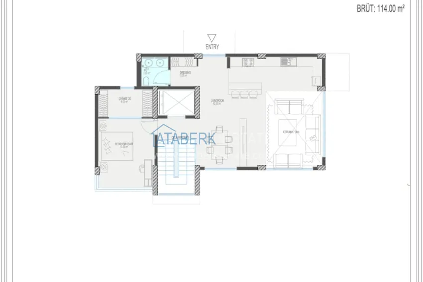 Buy cheap Private villa complex under construction in Kargicak 4 