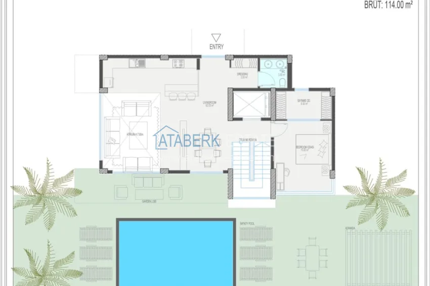 Buy cheap Private villa complex under construction in Kargicak 15 