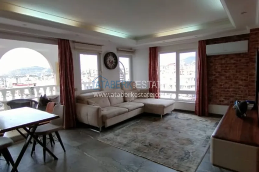 Purchase Apartment 2 + 1 with the author's interior and sea views in the area open for residence permit, Cikcilli - Alanya 4