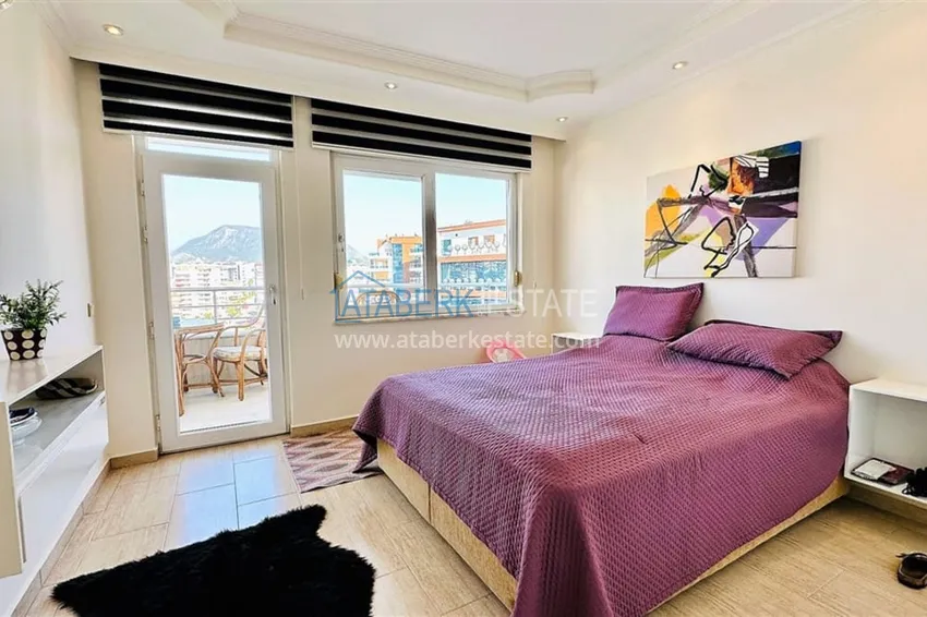 Purchase 2+1 apartment with furniture and a glazed balcony in Alanya - Cikcilli district 4 