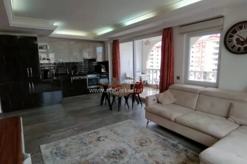 Purchase Apartment 2 + 1 with the author's interior and sea views in the area open for residence permit, Cikcilli - Alanya 5