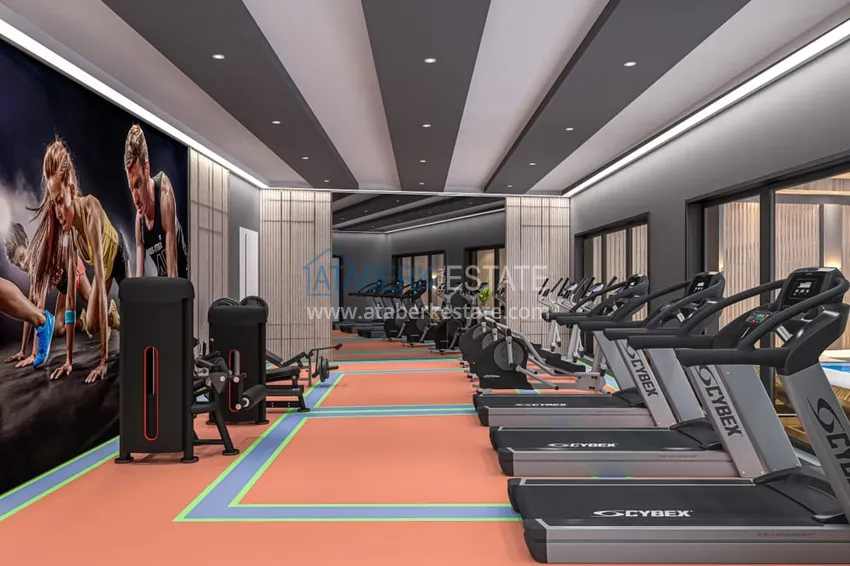 Modern family-type residential complex with luxurious infrastructure under construction — Alanya, Oba 23 