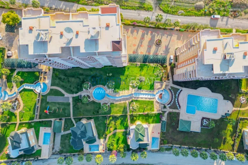 Apartment 3+1 with furniture and panoramic views of the sea and mountains, Mahmutlar district — Alanya 5 