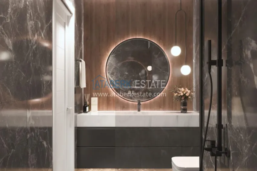 Purchase  View apartment 1+1 from an investor in a complex under construction, Avsallar district - Alanya 7 