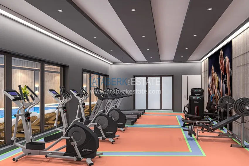 Modern family-type residential complex with luxurious infrastructure under construction — Alanya, Oba 24 