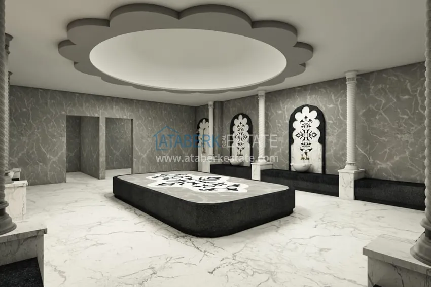 2+1 penthouse duplex with mountain views in a comfort-class complex, Kargicak district — Alanya 7