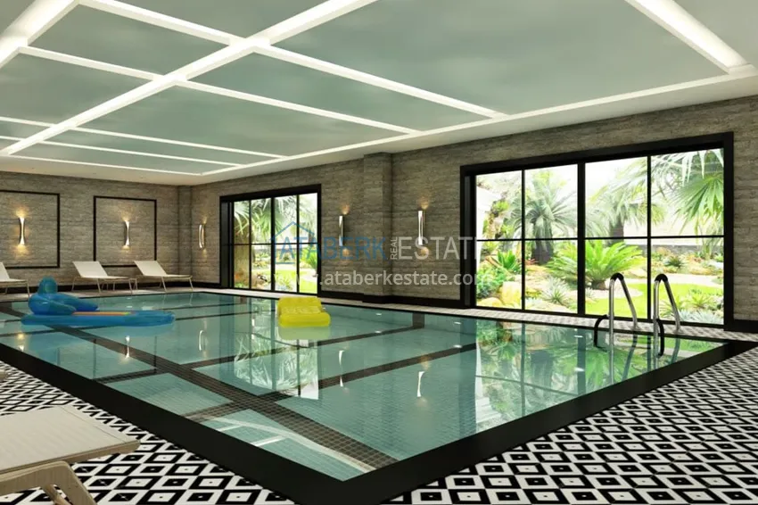 2+1 penthouse duplex with mountain views in a comfort-class complex, Kargicak district — Alanya 10