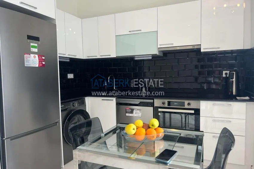 Purchase One-bedroom apartment for rent in a complex with rich infrastructure and a private beach — Alanya, Kestel F11 district 7 