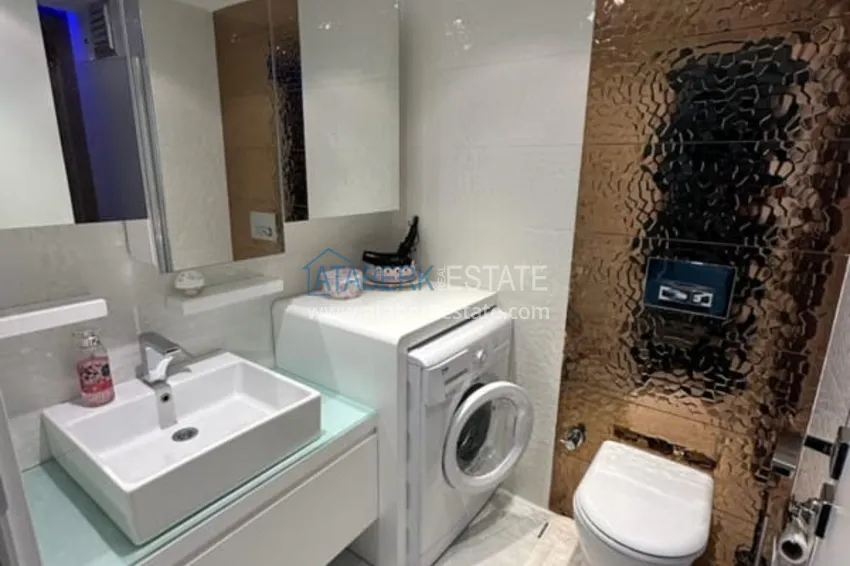 Purchase  1+1 penthouse for rent in the center of Alanya in an exclusive residential complex  8 