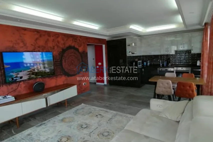 Purchase Apartment 2 + 1 with the author's interior and sea views in the area open for residence permit, Cikcilli - Alanya 7