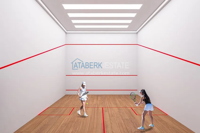 Modern family-type residential complex with luxurious infrastructure under construction — Alanya, Oba 25 