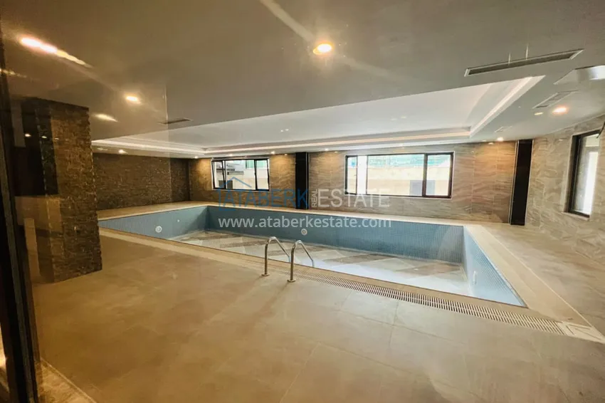 2+1 penthouse duplex with mountain views in a comfort-class complex, Kargicak district — Alanya 11