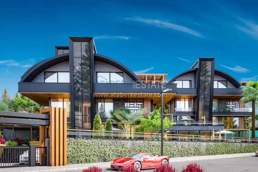 Private villa complex under construction in Kargicak 7 