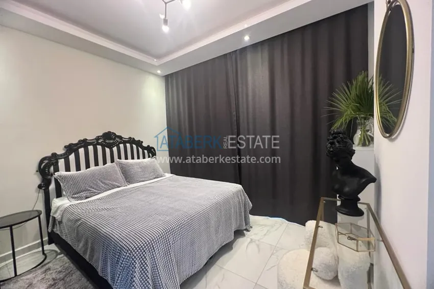 Purchase One-bedroom apartment for rent in a complex with rich infrastructure and a private beach — Alanya, Kestel F11 district 8 