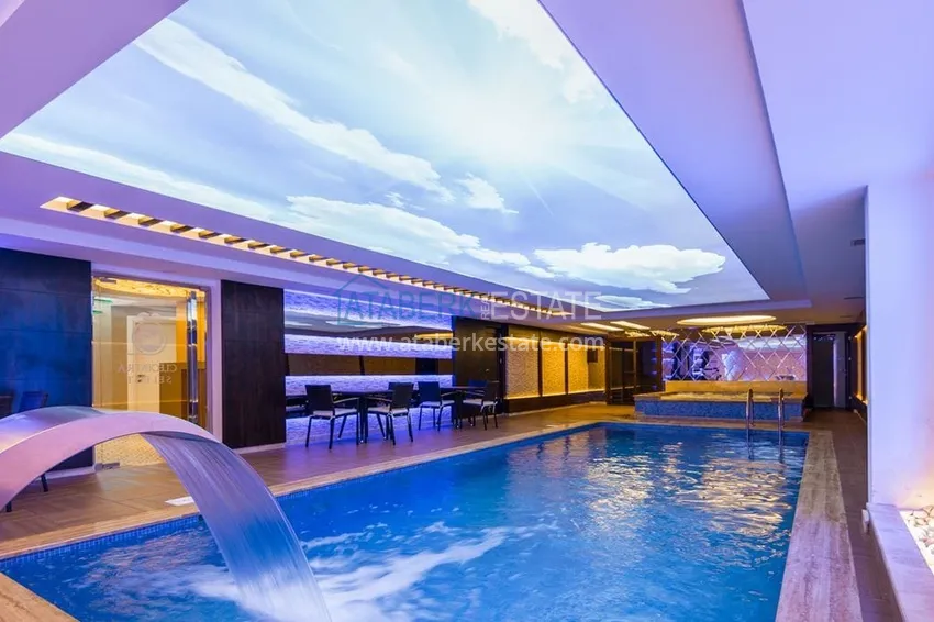 1+1 penthouse for rent in the center of Alanya in an exclusive residential complex  8 