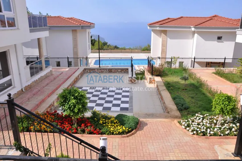 Villa 3 + 1 partially furnished with panoramic views, Bektas area - Alanya 8 