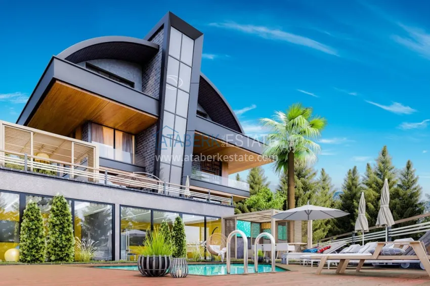 Private villa complex under construction in Kargicak 8 