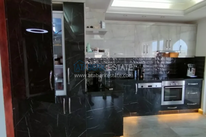 Purchase Apartment 2 + 1 with the author's interior and sea views in the area open for residence permit, Cikcilli - Alanya 9