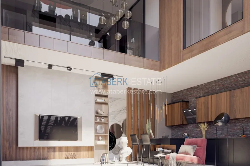 Purchase Private villa complex under construction in Kargicak 1 