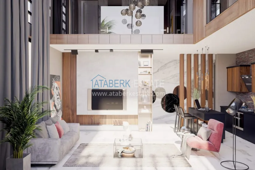 Purchase Private villa complex under construction in Kargicak 2 