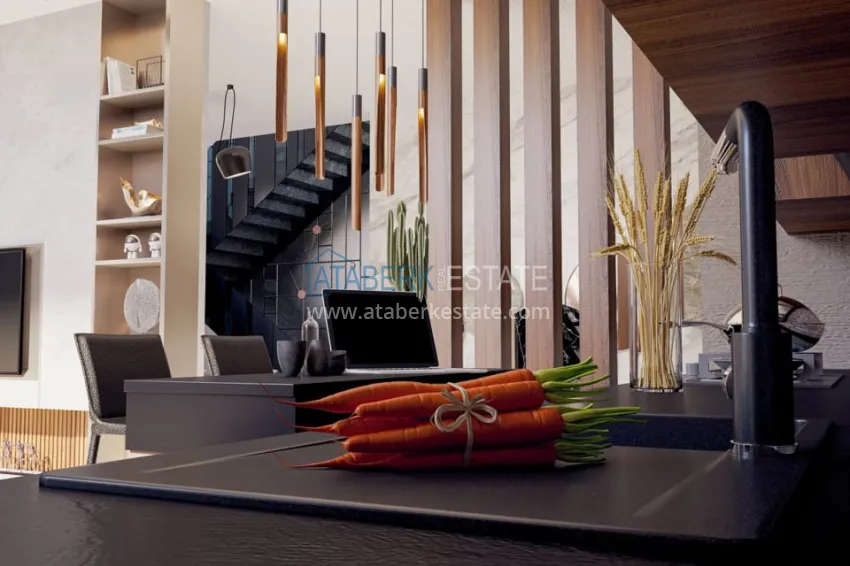 Purchase Private villa complex under construction in Kargicak 3 