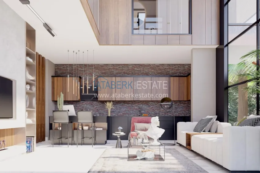 Purchase Private villa complex under construction in Kargicak 4 