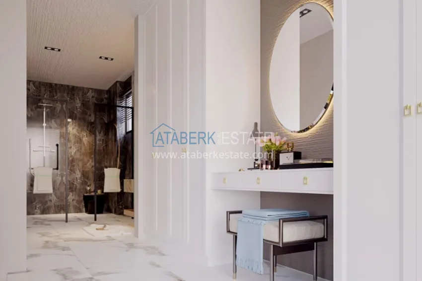 Purchase Private villa complex under construction in Kargicak 9 