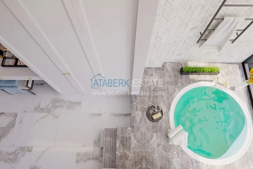 Purchase Private villa complex under construction in Kargicak 10 