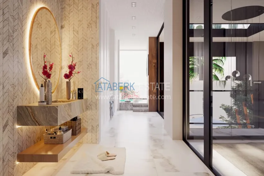 Purchase Private villa complex under construction in Kargicak 11 