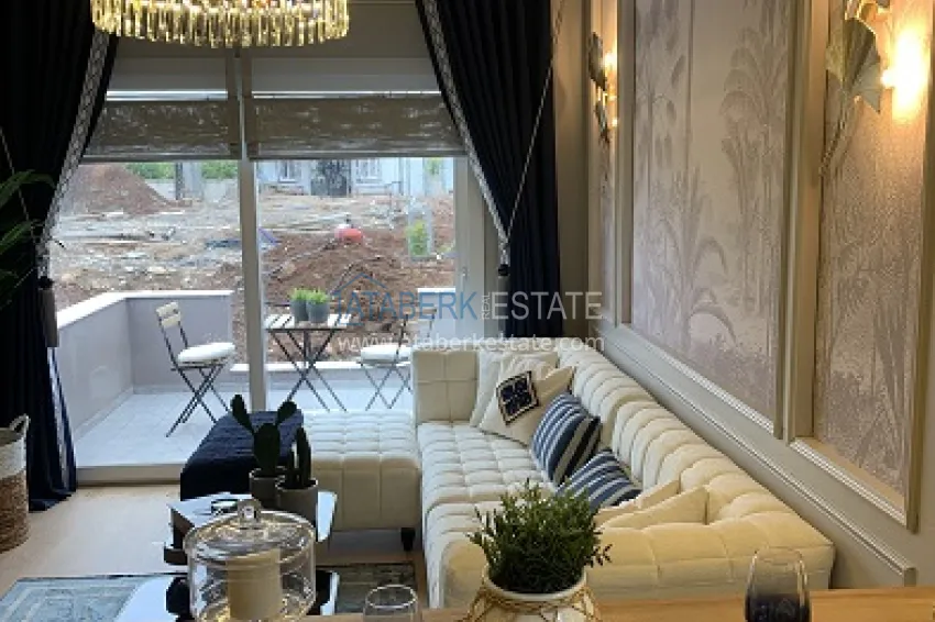 Purchase Apartments 1 + 1 in a complex under construction with infrastructure in Cesmeli-Mersin 6 