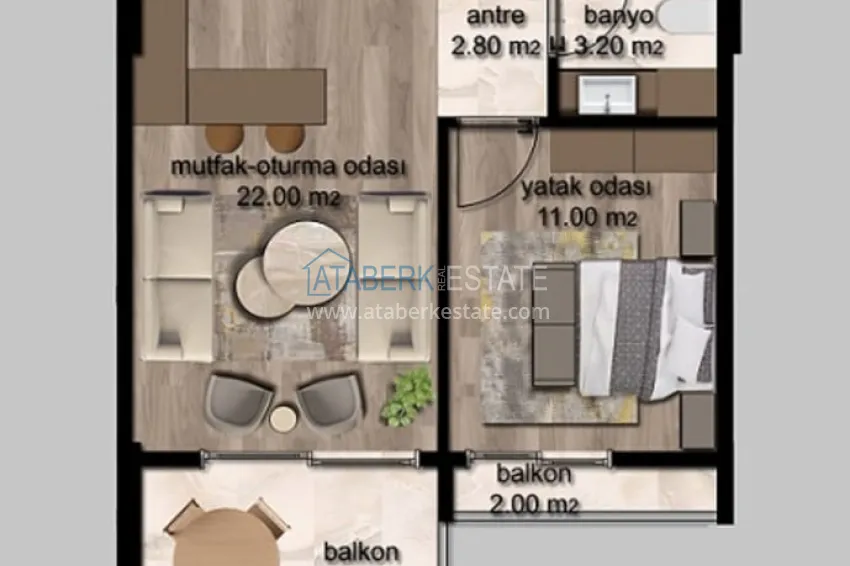 Buy cheap Apartments under construction directly from the developer Cesmeli-Mersin 1 