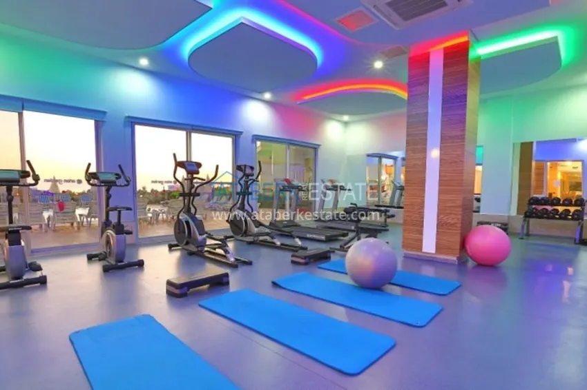 Apartment 1+1 furnished with a glazed balcony and sea views, Avsallar area - Alanya 21