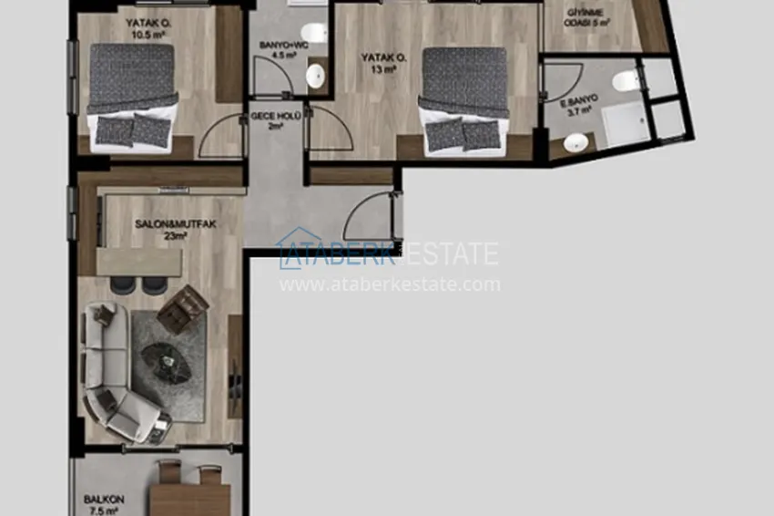 Buy cheap Apartments from the developer at the excavation stage in Kargipınary-Mersin 4 