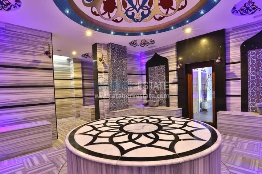 Apartment 1+1 furnished with a glazed balcony and sea views, Avsallar area - Alanya 25