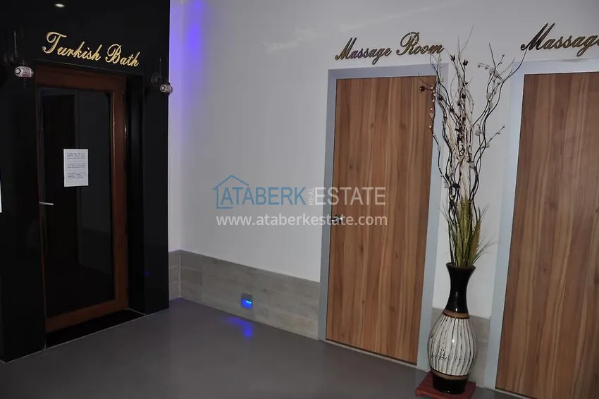 Apartment 1+1 furnished with a glazed balcony and sea views, Avsallar area - Alanya 27