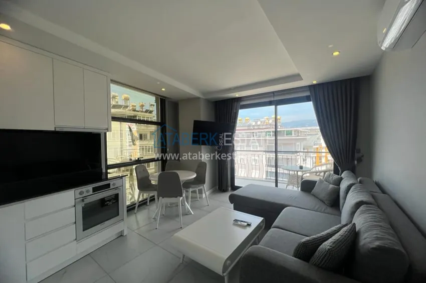 1+1 apartment with beautiful Mediterranean views — Alanya, Tosmur district A21 1 