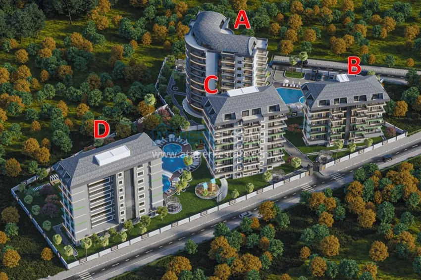 Urgent sale! Apartment 1 + 1 from an investor in a complex at the final stage of construction, Avsallar - Alanya 2 
