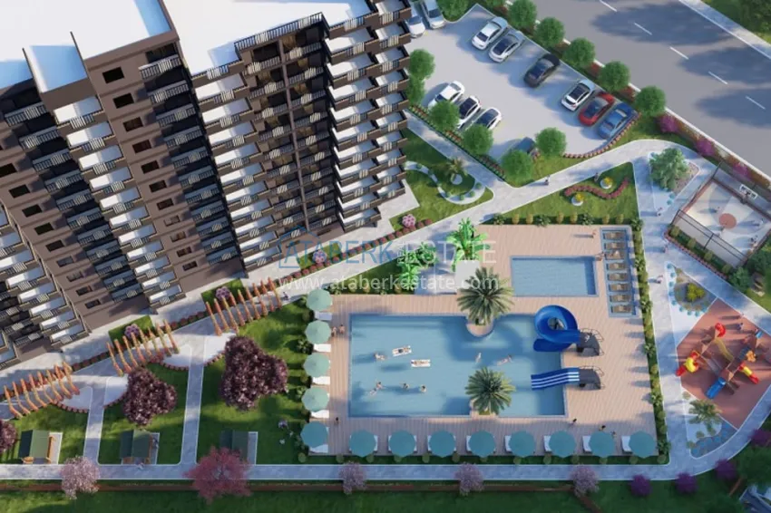 Apartments at affordable prices in a residential complex under construction Cesmeli-Mersin 3