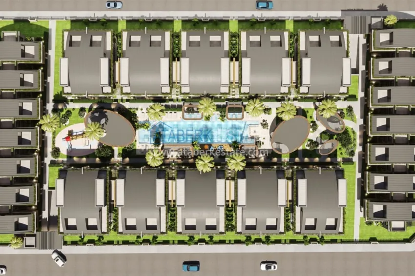 New project of villa complex in Antalya, Doşemealti district directly from the developer with the right to citizenship 3 