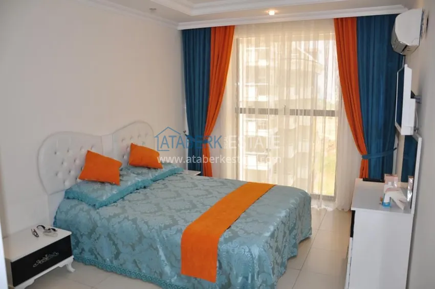 Purchase Apartment 1+1 furnished with a glazed balcony and sea views, Avsallar area - Alanya 5